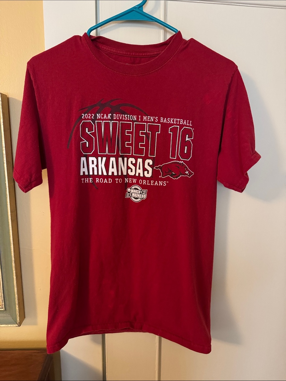 Champion Red "Sweet 16 Arkansas" Short Sleeve Tee